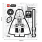 LEGO® Star Wars™ Sticker - Darth Vader™ Black & White (53750) 
