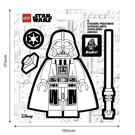LEGO® Star Wars™ Sticker - Darth Vader™ Black & White (53750) 