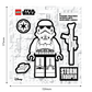 LEGO® Star Wars™ Sticker - Stormtrooper™ Black & White (53751) 