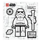 LEGO® Star Wars™ Sticker - Stormtrooper™ Black & White (53751) 