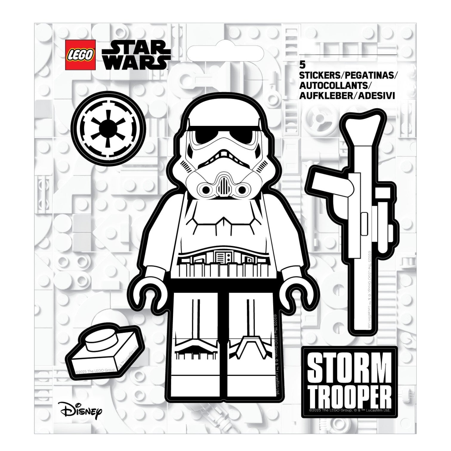LEGO® Star Wars™ Sticker - Stormtrooper™ Black & White (53751) 
