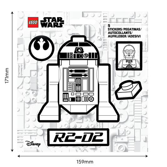 LEGO® Star Wars™ Sticker - R2-D2™ Black & White (53752) 