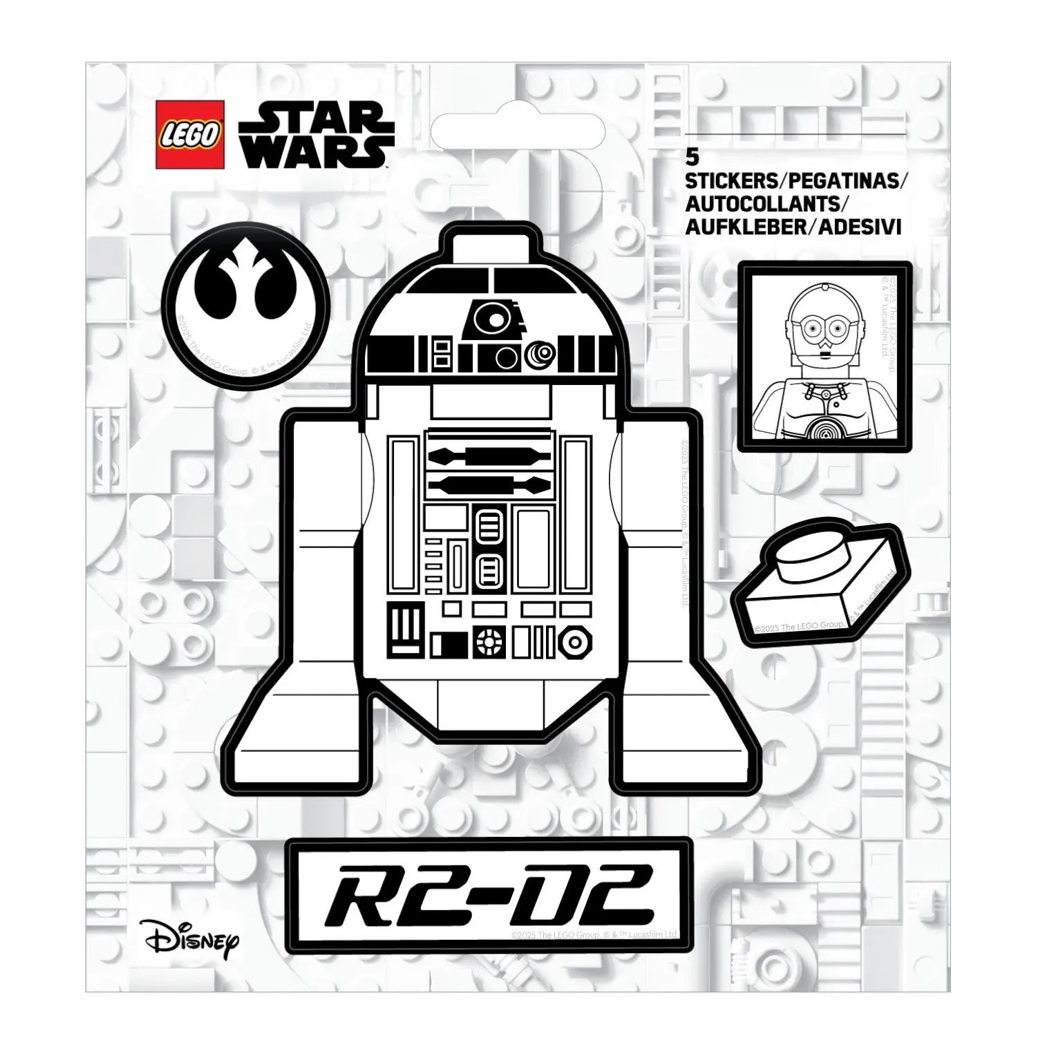 LEGO® Star Wars™ Sticker - R2-D2™ Black & White (53752) 