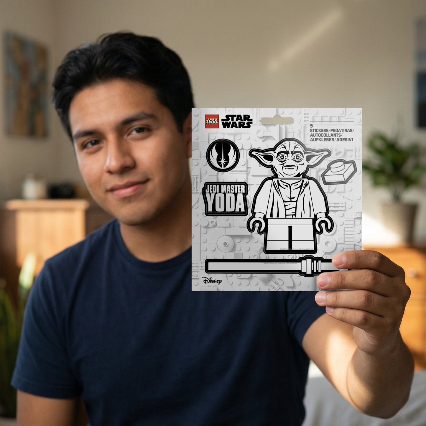 LEGO® Star Wars™ Sticker - Yoda™ Black & White (53753) 