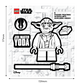 LEGO® Star Wars™ Sticker - Yoda™ Black & White (53753) 