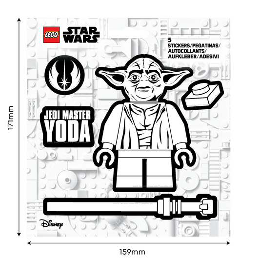 LEGO® Star Wars™ Sticker - Yoda™ Black & White (53753) 