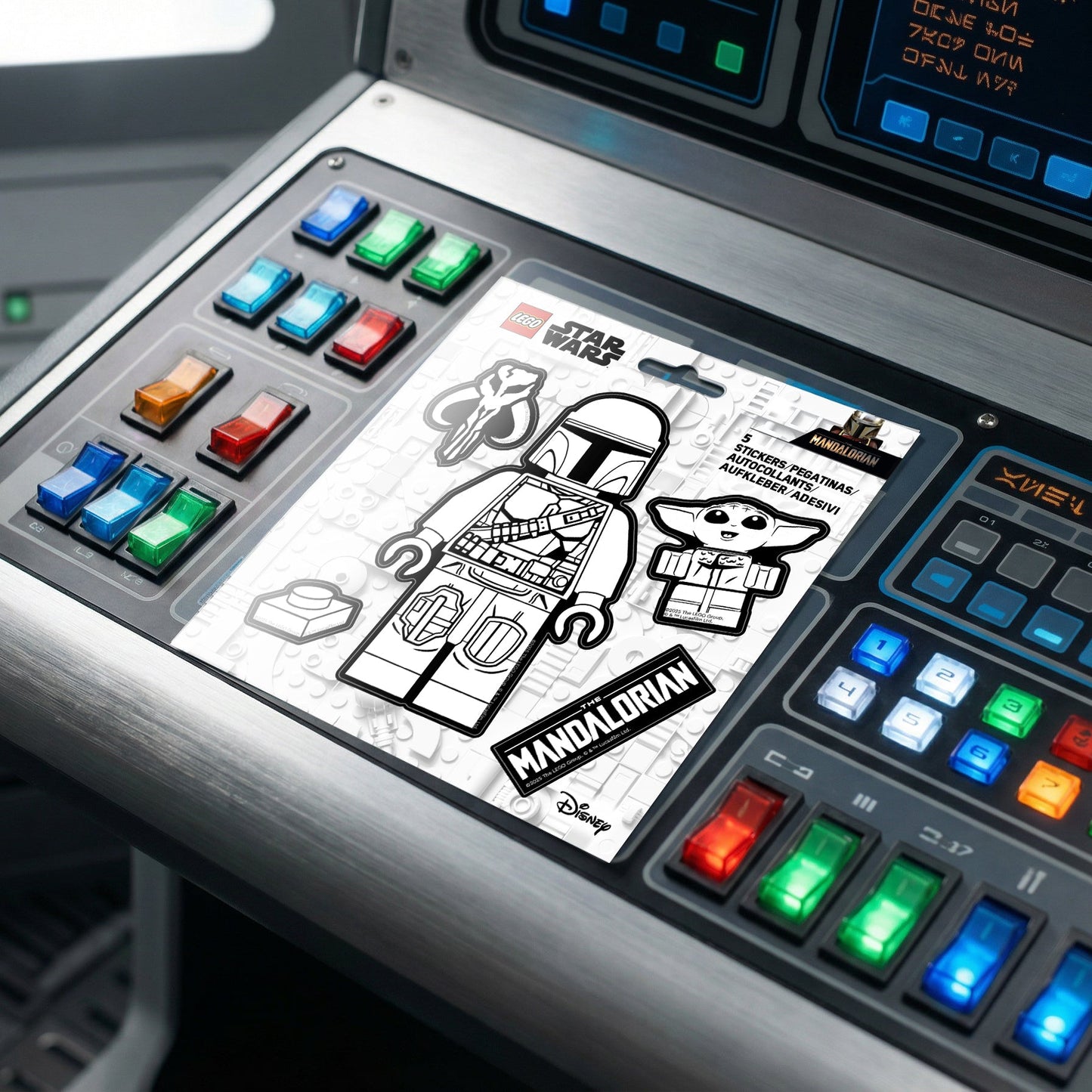 LEGO® Star Wars™ THE MANDALORIAN™ Sticker - The Mandalorian™ Black & White (53755) 