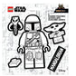 LEGO® Star Wars™ THE MANDALORIAN™ Sticker - The Mandalorian™ Black & White (53755) 