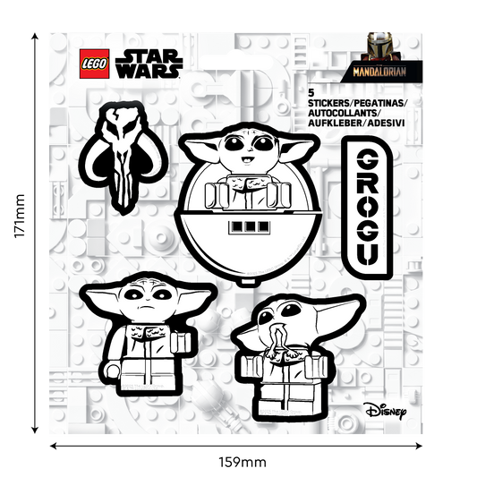 LEGO® Star Wars™ THE MANDALORIAN™ Sticker - Grogu™ Black & White (53756) 
