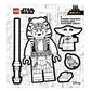 LEGO® Star Wars™ THE MANDALORIAN™ Sticker - Ahsoka Tano™ Black & White (53757) 