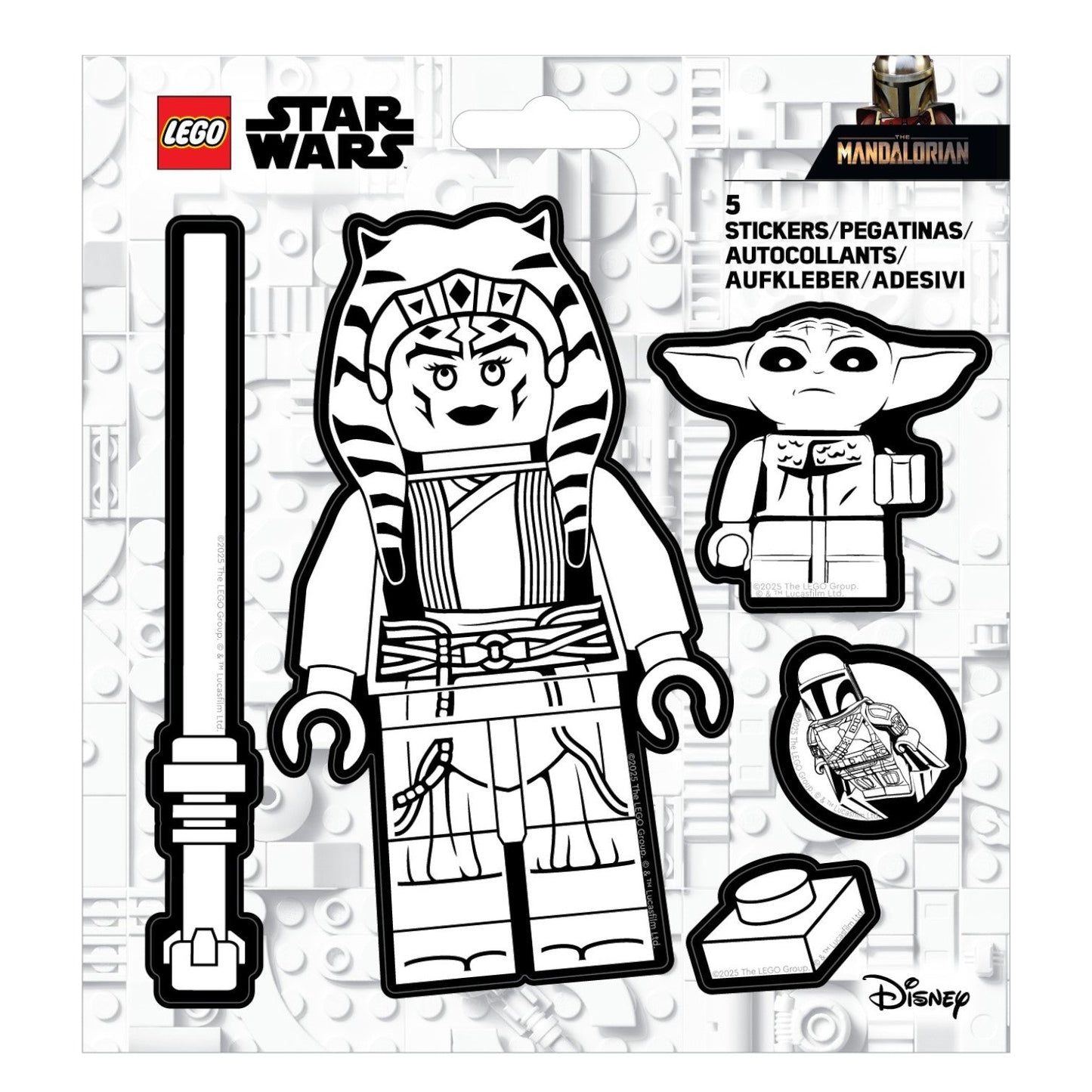 LEGO® Star Wars™ THE MANDALORIAN™ Sticker - Ahsoka Tano™ Black & White (53757) 