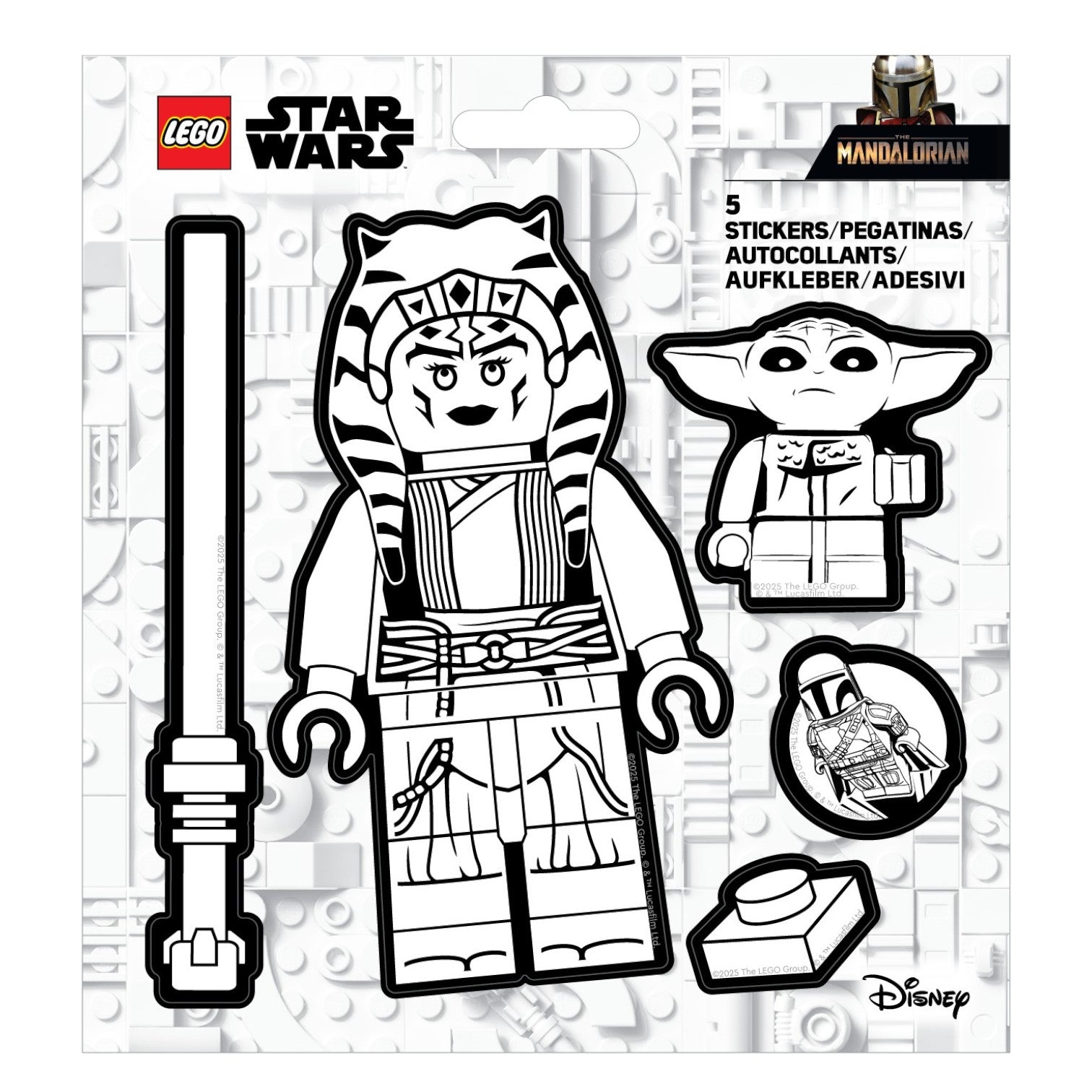 LEGO® Star Wars™ THE MANDALORIAN™ Sticker - Ahsoka Tano™ Black & White (53757) 