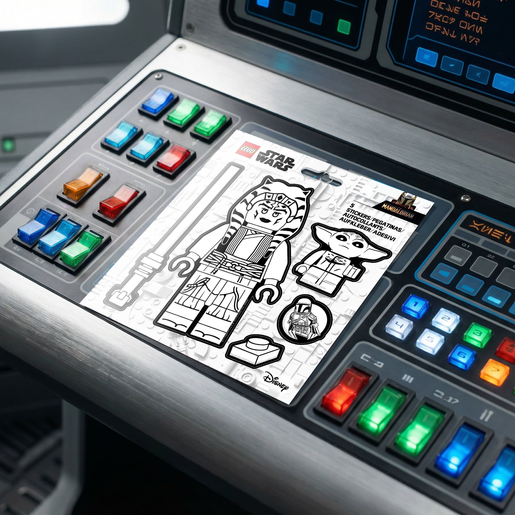 LEGO® Star Wars™ THE MANDALORIAN™ Sticker - Ahsoka Tano™ Black & White (53757) 