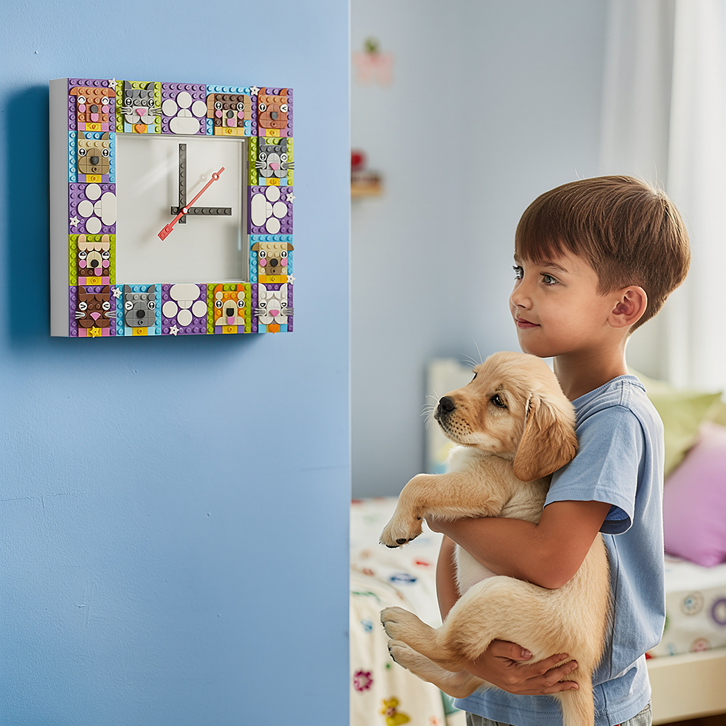 LEGO® Time by IQHK MOC Wall Clock 6x24 White (53771) 