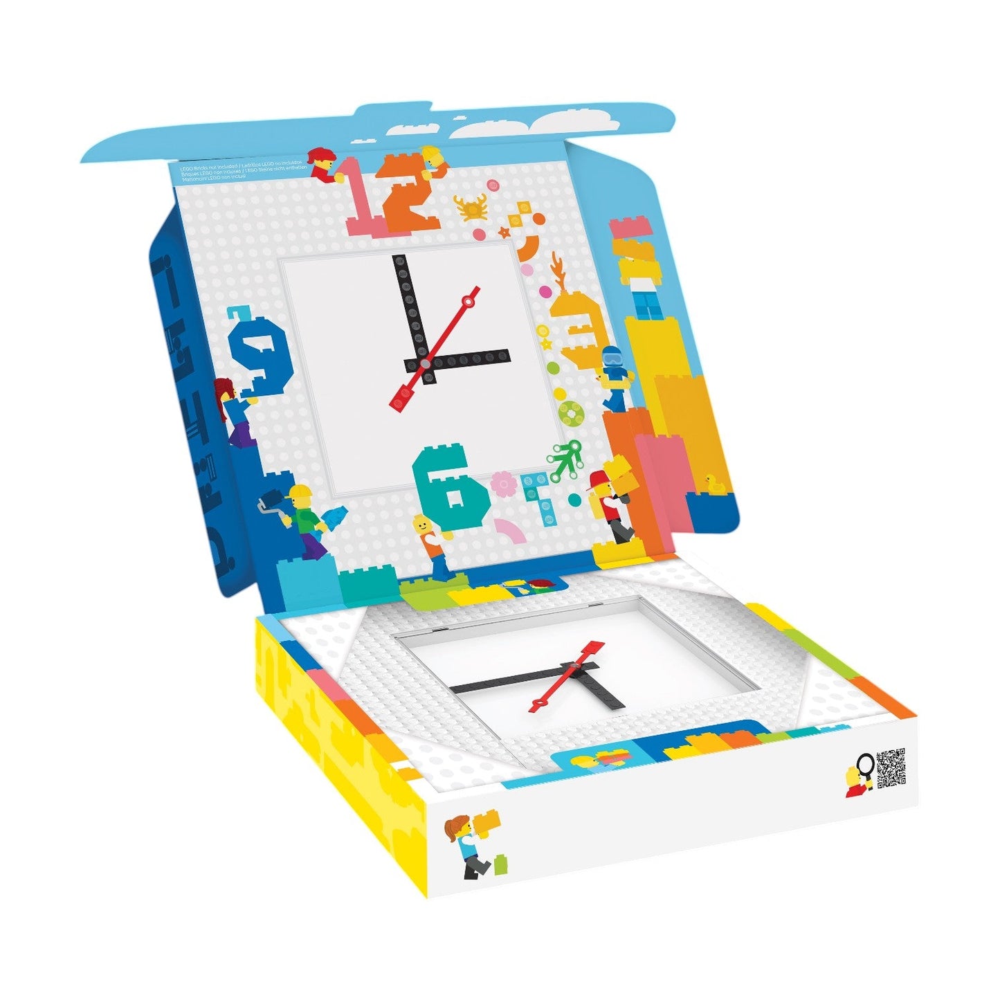 LEGO® Time by IQHK MOC Wall Clock 6x24 White (53771) 