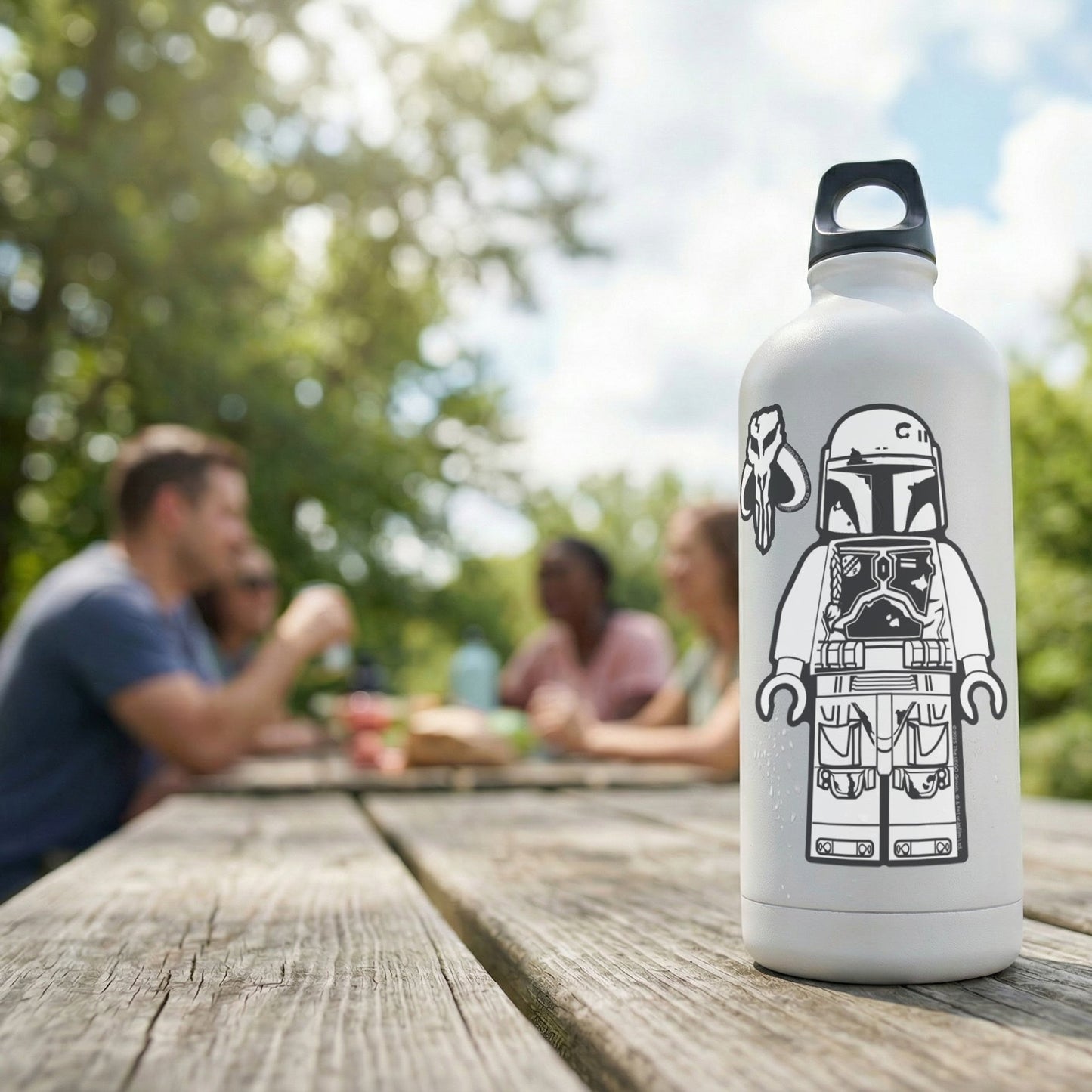 LEGO® Star Wars™ THE MANDALORIAN™ Sticker - Boba Fett™ Black & White (53802) 