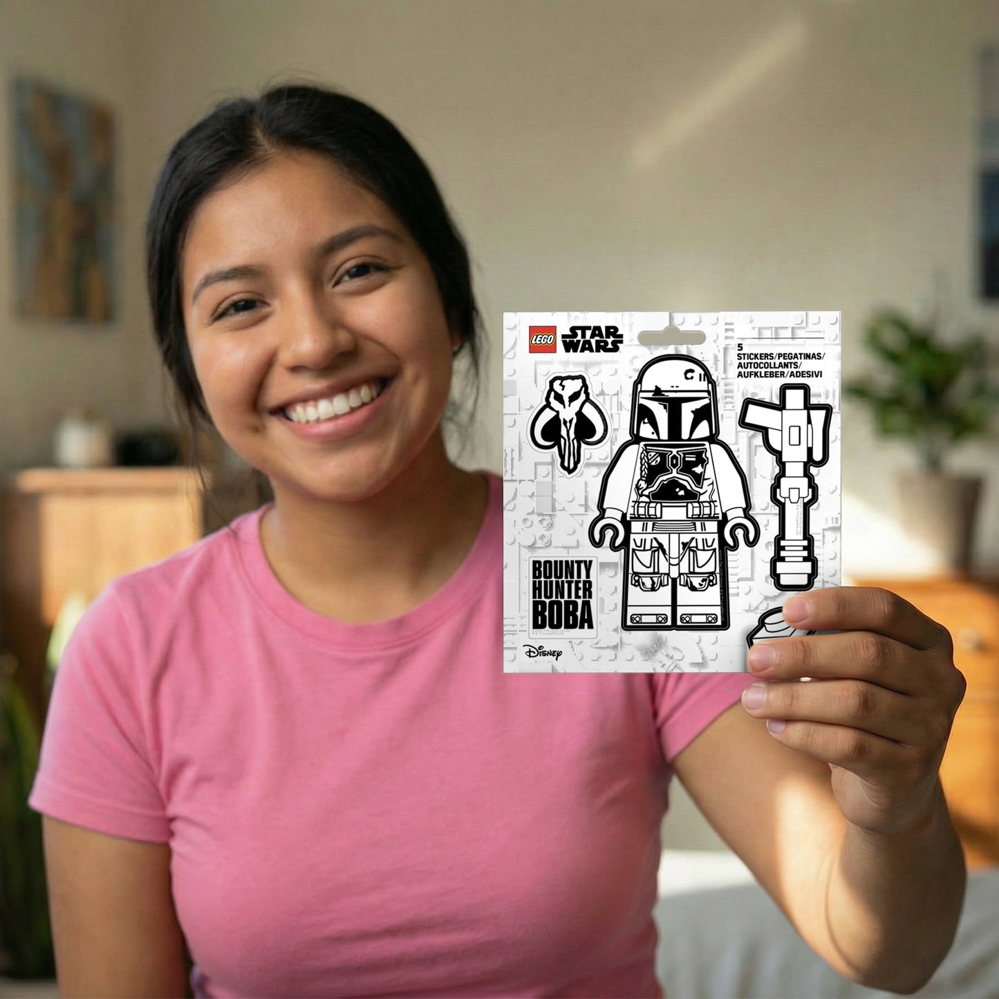 LEGO® Star Wars™ THE MANDALORIAN™ Sticker - Boba Fett™ Black & White (53802) 