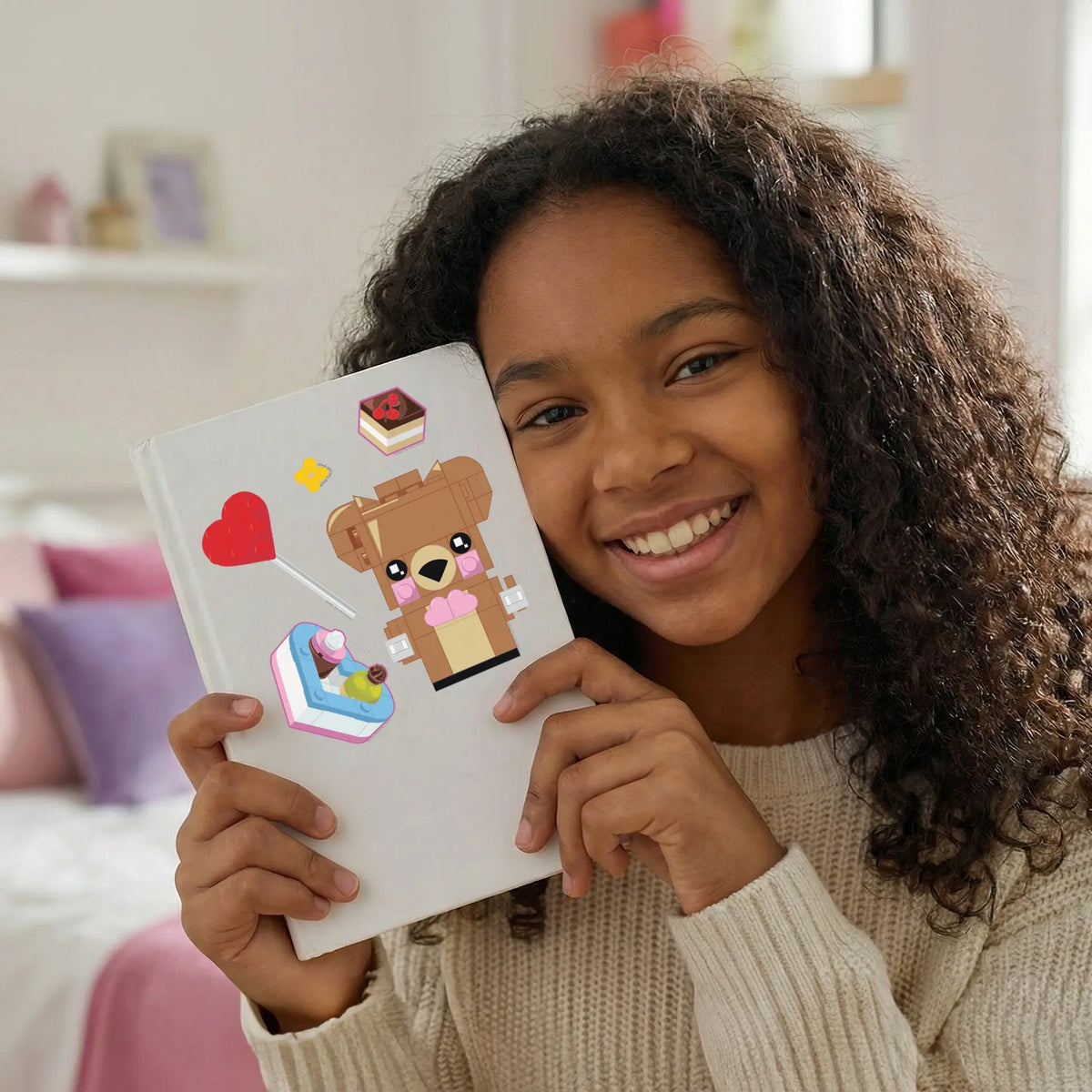 LEGO® Sticker Sheet - Valentine Bear | Santoki