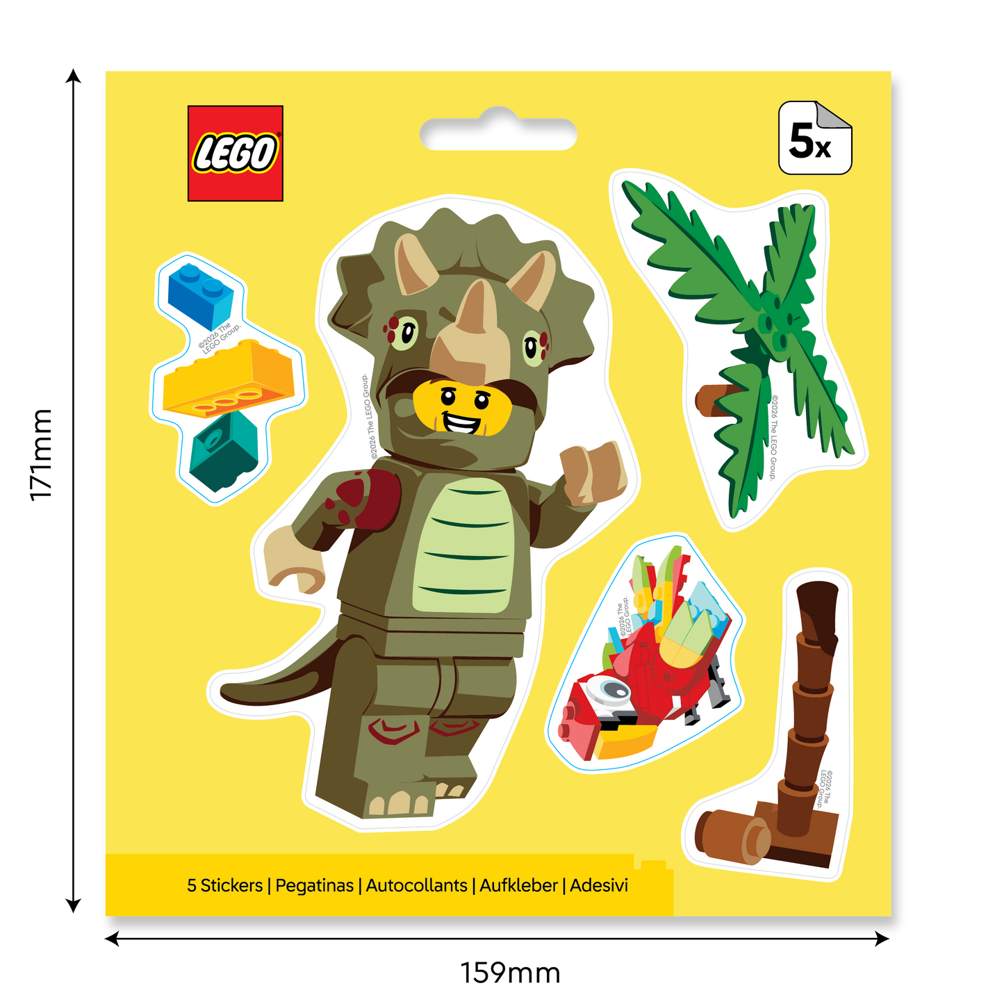 LEGO® Minifigures™ Sticker - Triceratops (53822) 