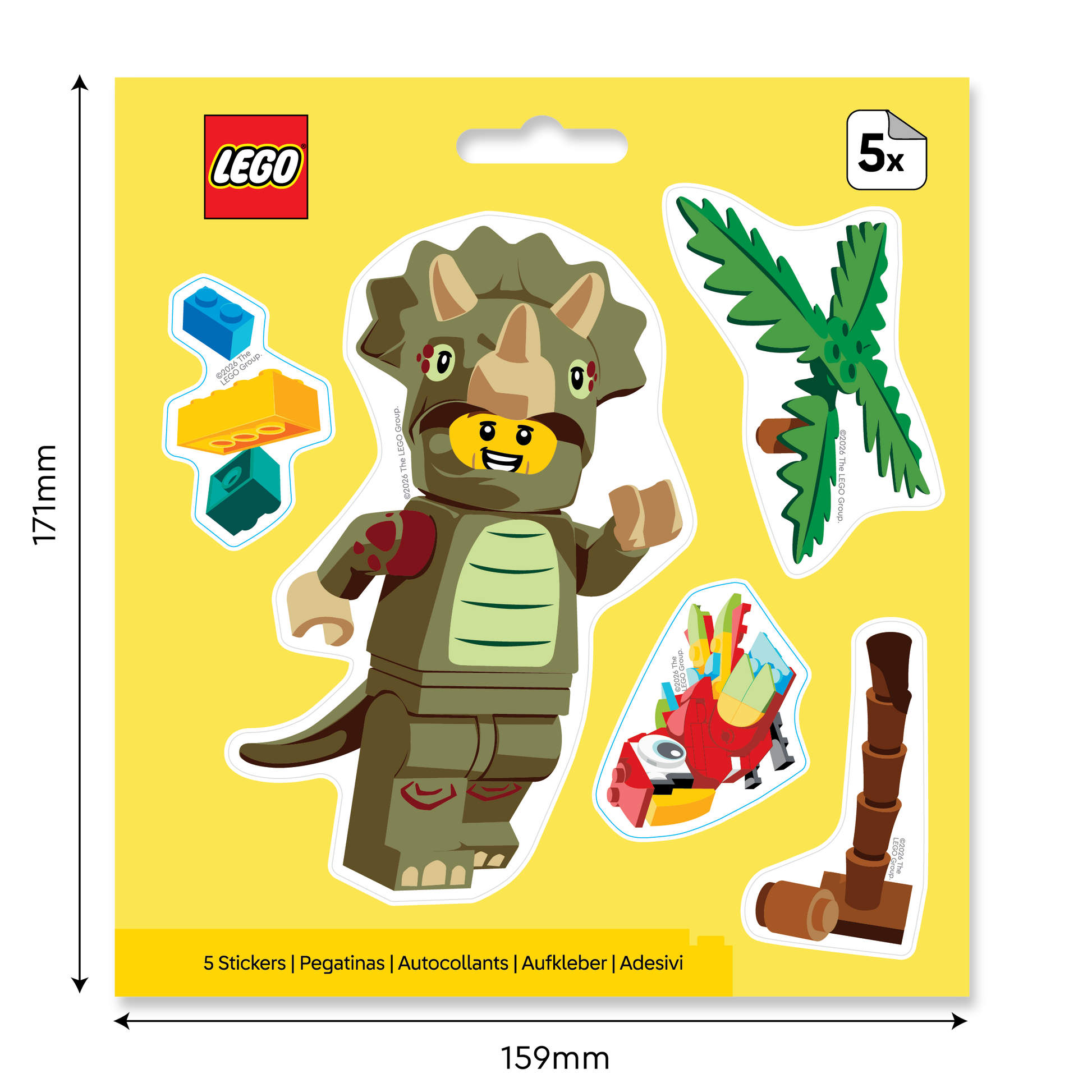 LEGO® Minifigures™ Sticker - Triceratops (53822) 