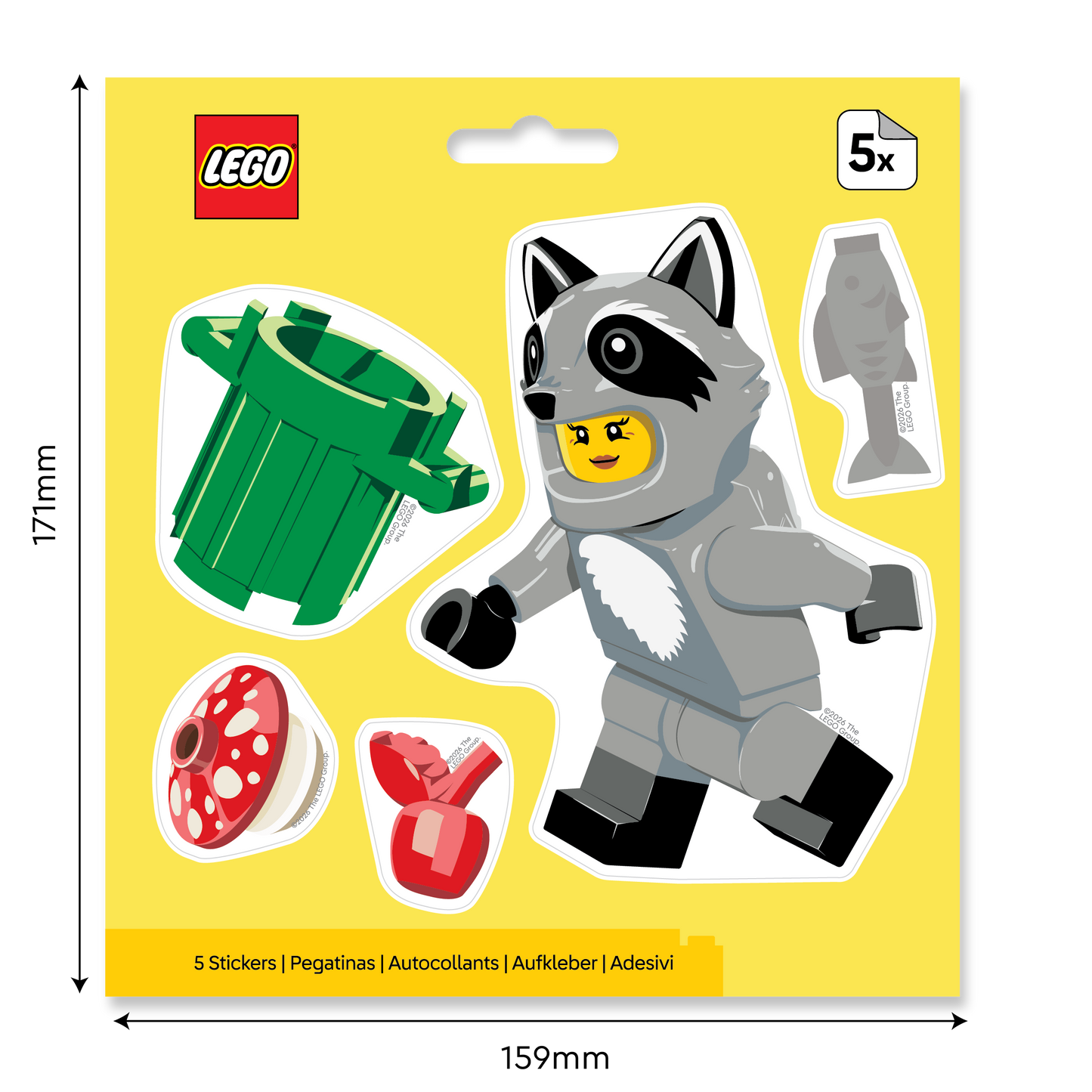 LEGO® Minifigures™ Sticker - Raccoon (53825) 