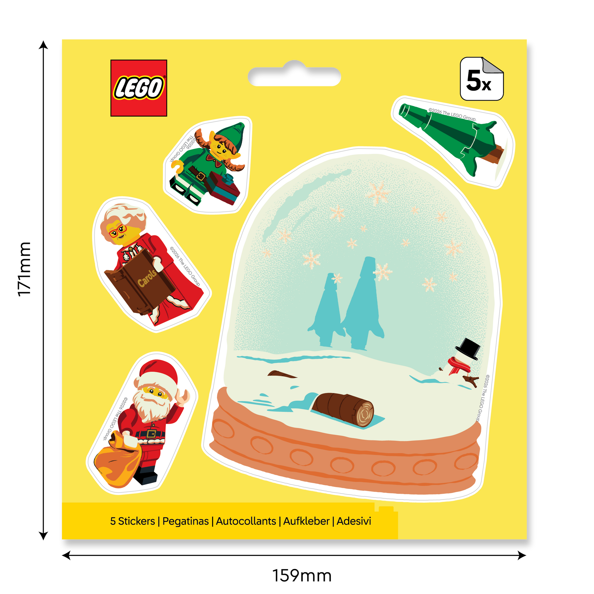 LEGO® Minifigures™ Sticker - Holiday Snow Globe (53827) 