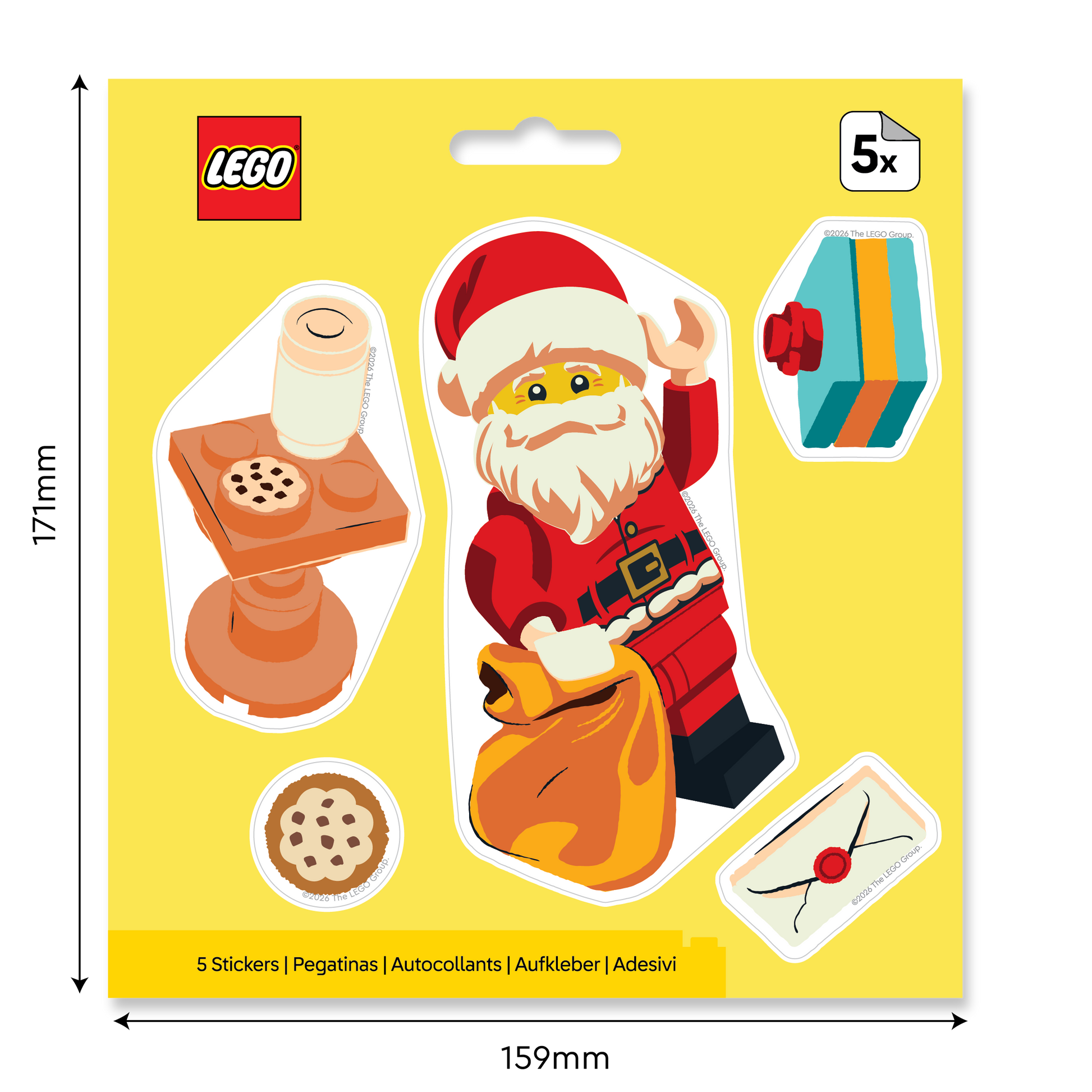 LEGO® Minifigures™ Sticker - Holiday Santa (53828) 