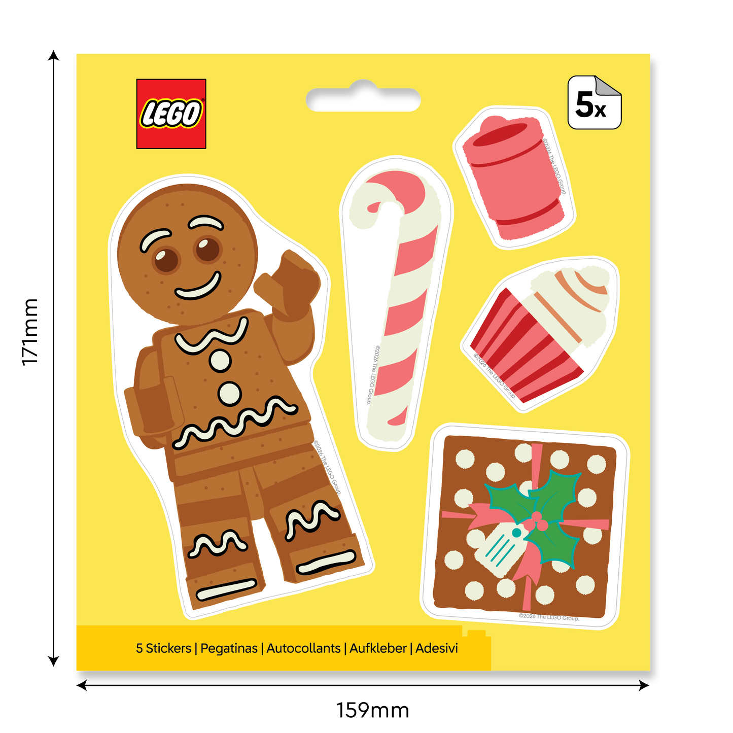 LEGO® Minifigures™ Sticker - Holiday Gingerbread Man (53829) 