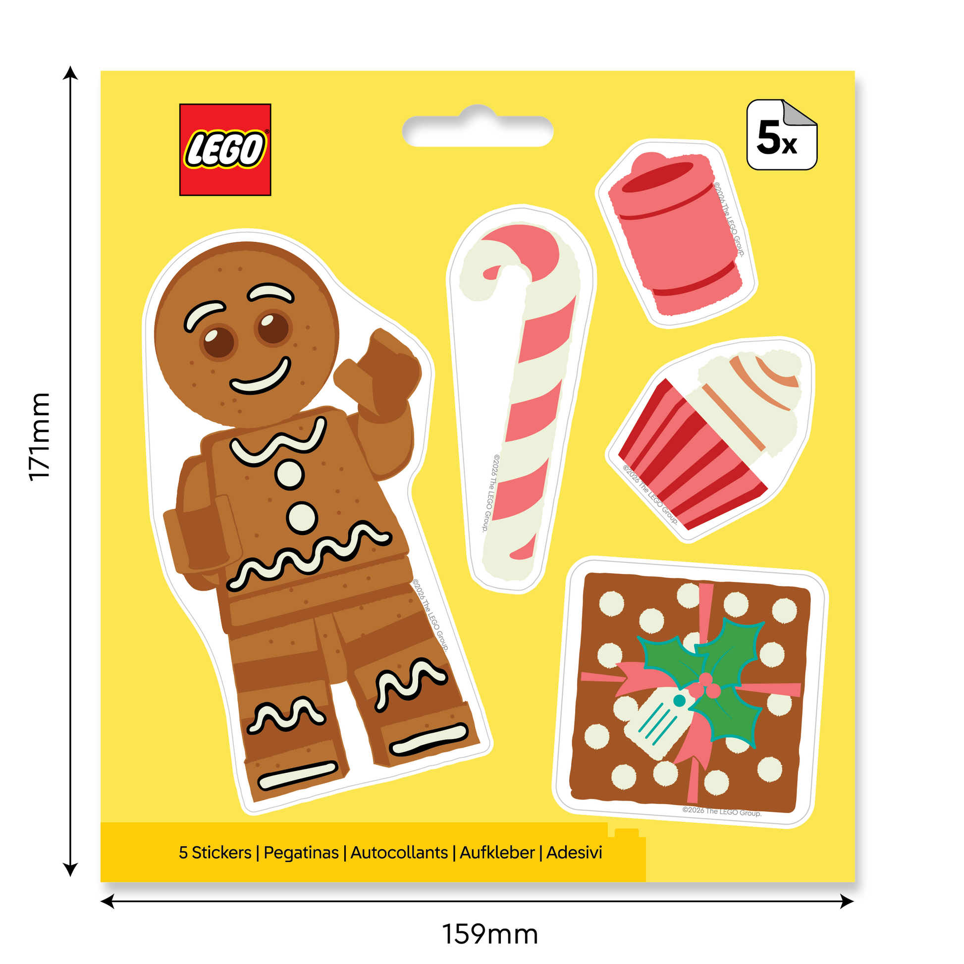 LEGO® Minifigures™ Sticker - Holiday Gingerbread Man (53829) 