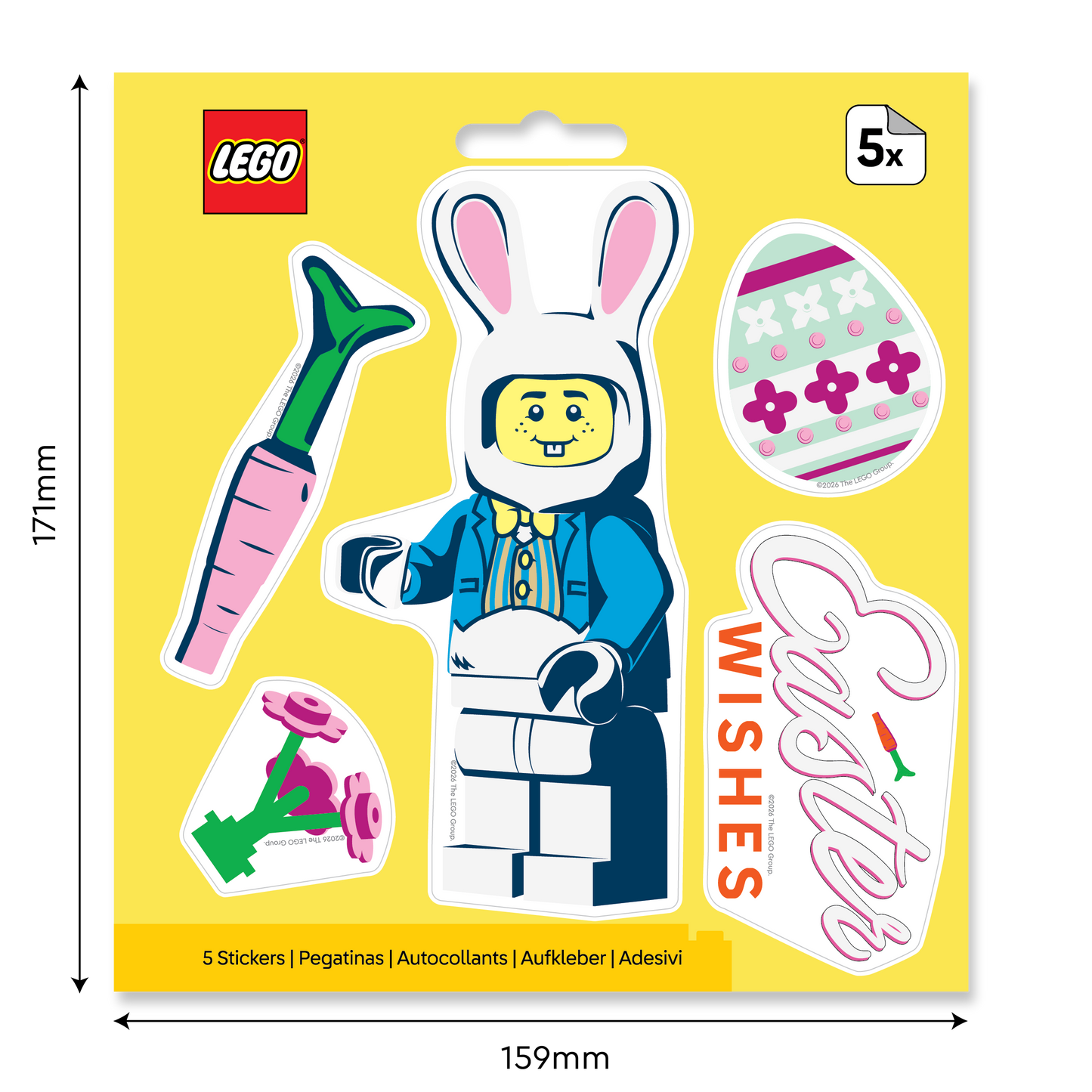 LEGO® Minifigures™ Sticker - Easter Bunny Suit Guy (53840) 