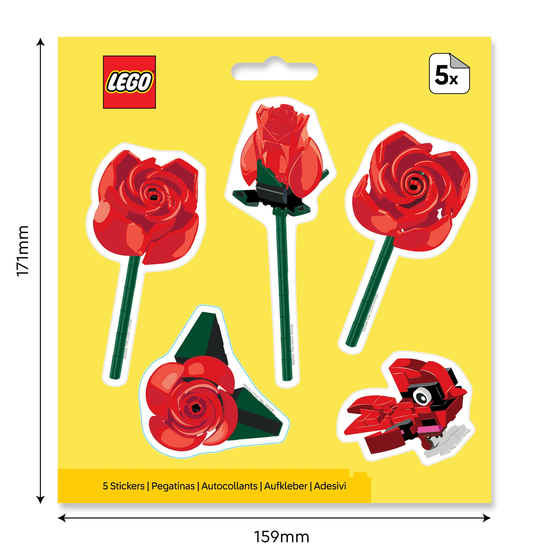LEGO® Botanicals™ Sticker - Rose (53843) 