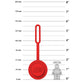 LEGO® AirTag® Compatible Holder - 1x1 Round Red (53909) 
