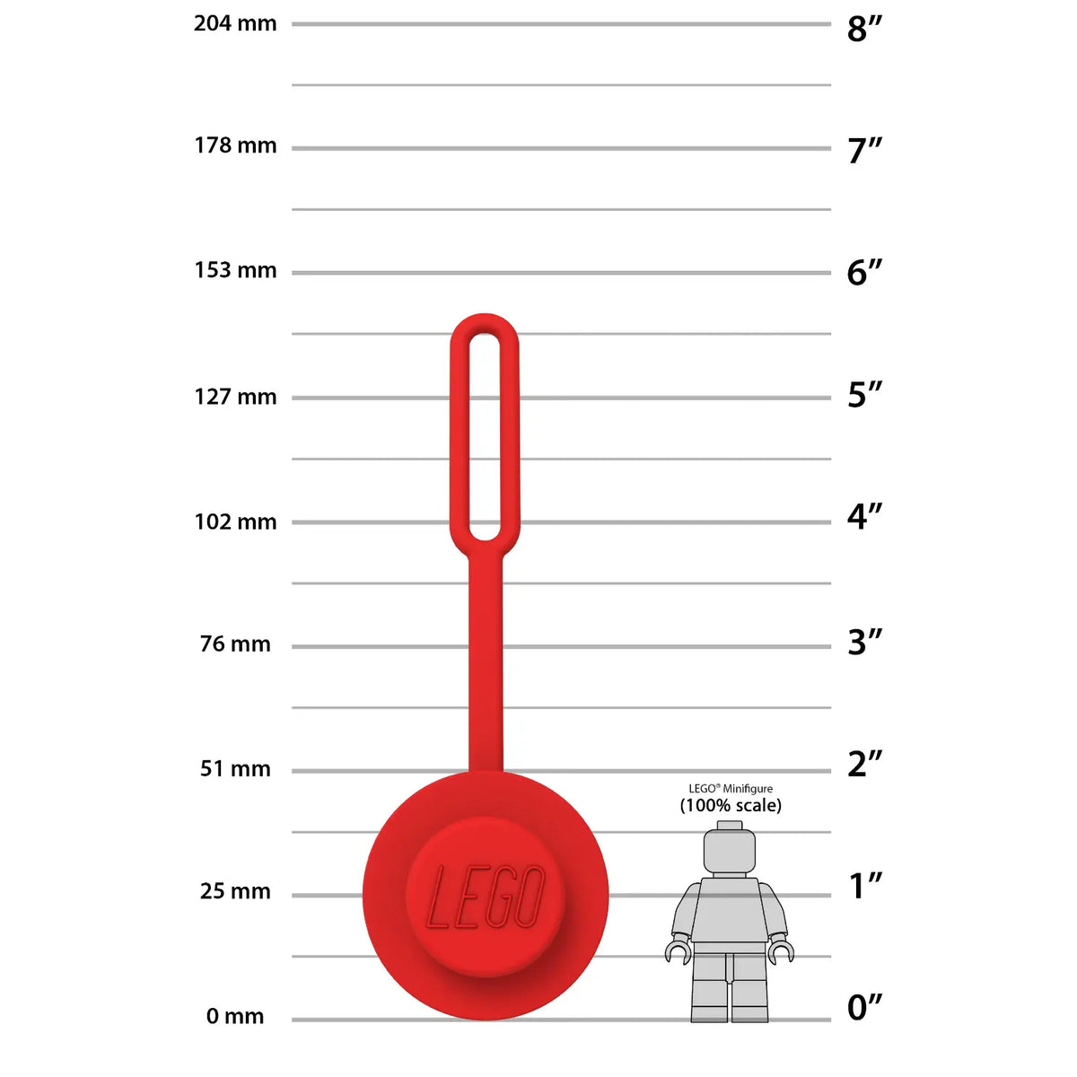 LEGO® AirTag® Compatible Holder - 1x1 Round Red (53909) 