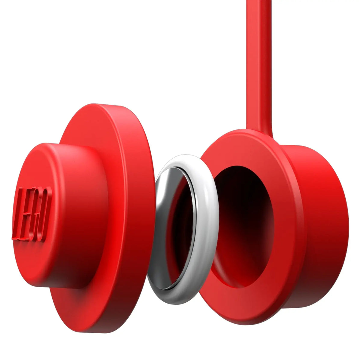 LEGO® AirTag® Compatible Holder - 1x1 Round Red (53909) 