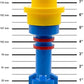 LEGO Iconic Torch - Flashlight Blue/Red/Yellow (FL5) IQ Hong Kong, Ltd.