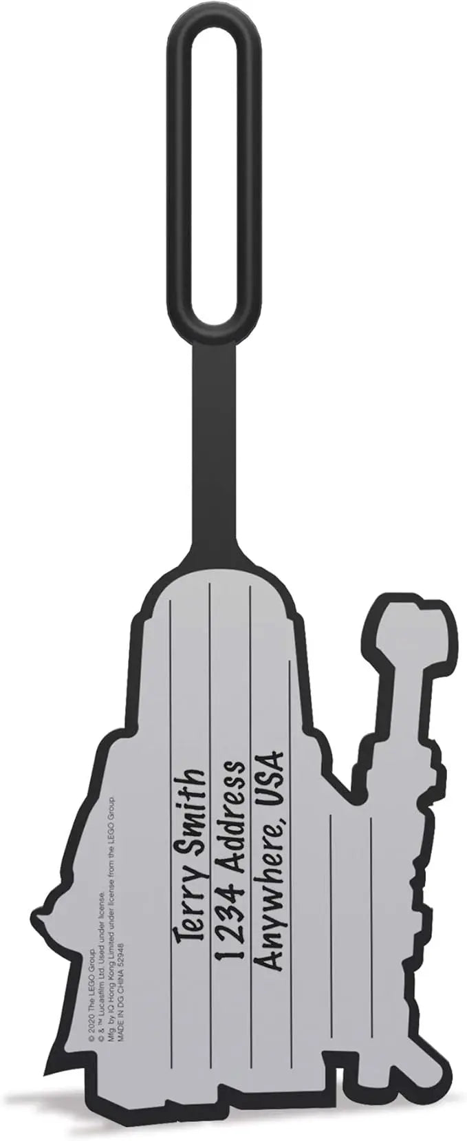 LEGO Star Wars Silicone Luggage Tag for Travel, Suitcase, Backpack - The Mandalorian with Grogu (52948) IQ Hong Kong, Ltd.