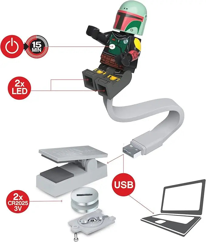 LEGO Star Wars Book Light - Boba Fett (CL26) IQ Hong Kong, Ltd.