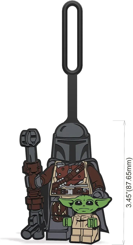 LEGO Star Wars Silicone Luggage Tag for Travel, Suitcase, Backpack - The Mandalorian with Grogu (52948) IQ Hong Kong, Ltd.