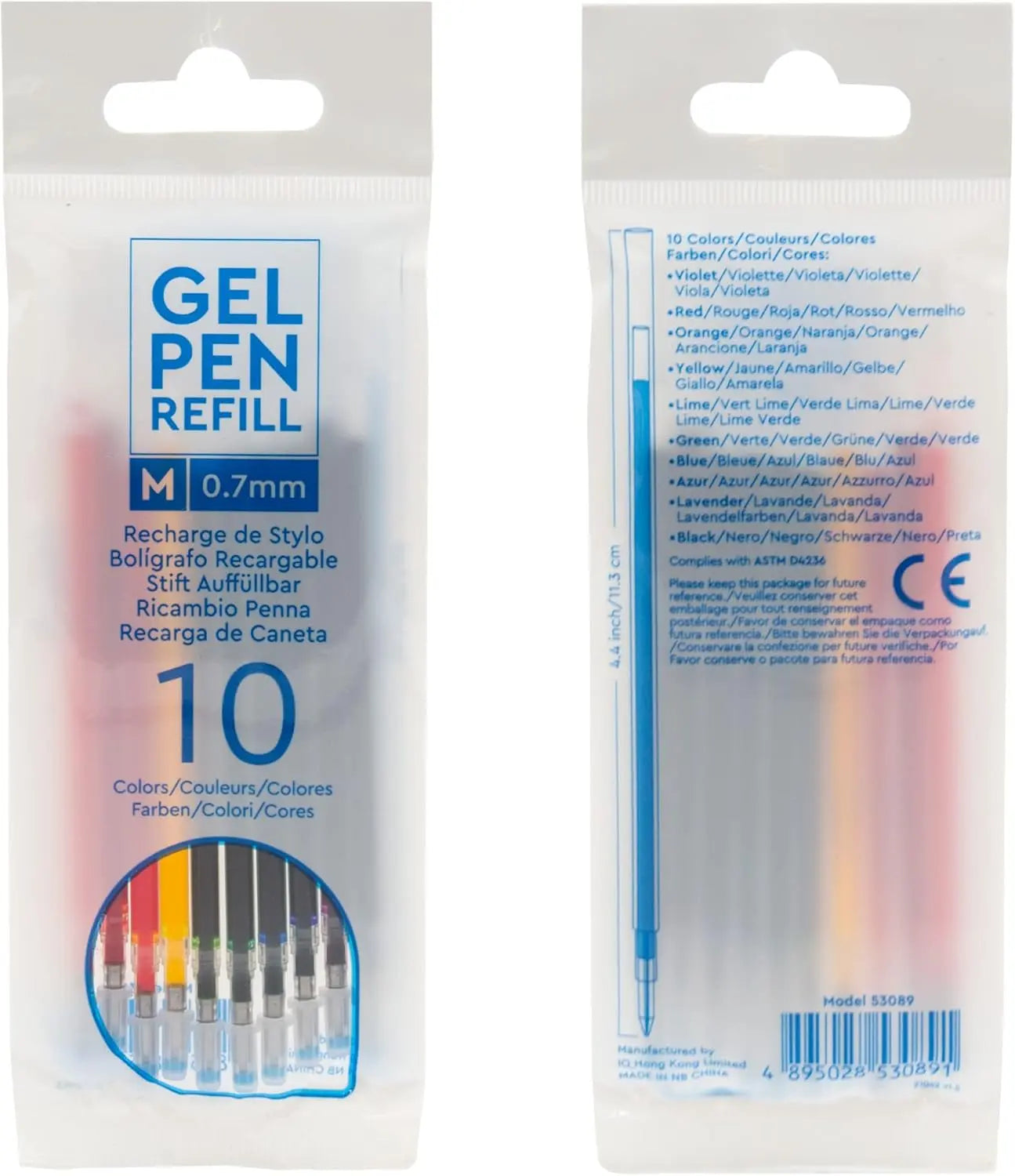 IQ Gel Pen Refills - 10 Pack, Compatible with LEGO Gel Pens (53089) IQ Hong Kong, Ltd.