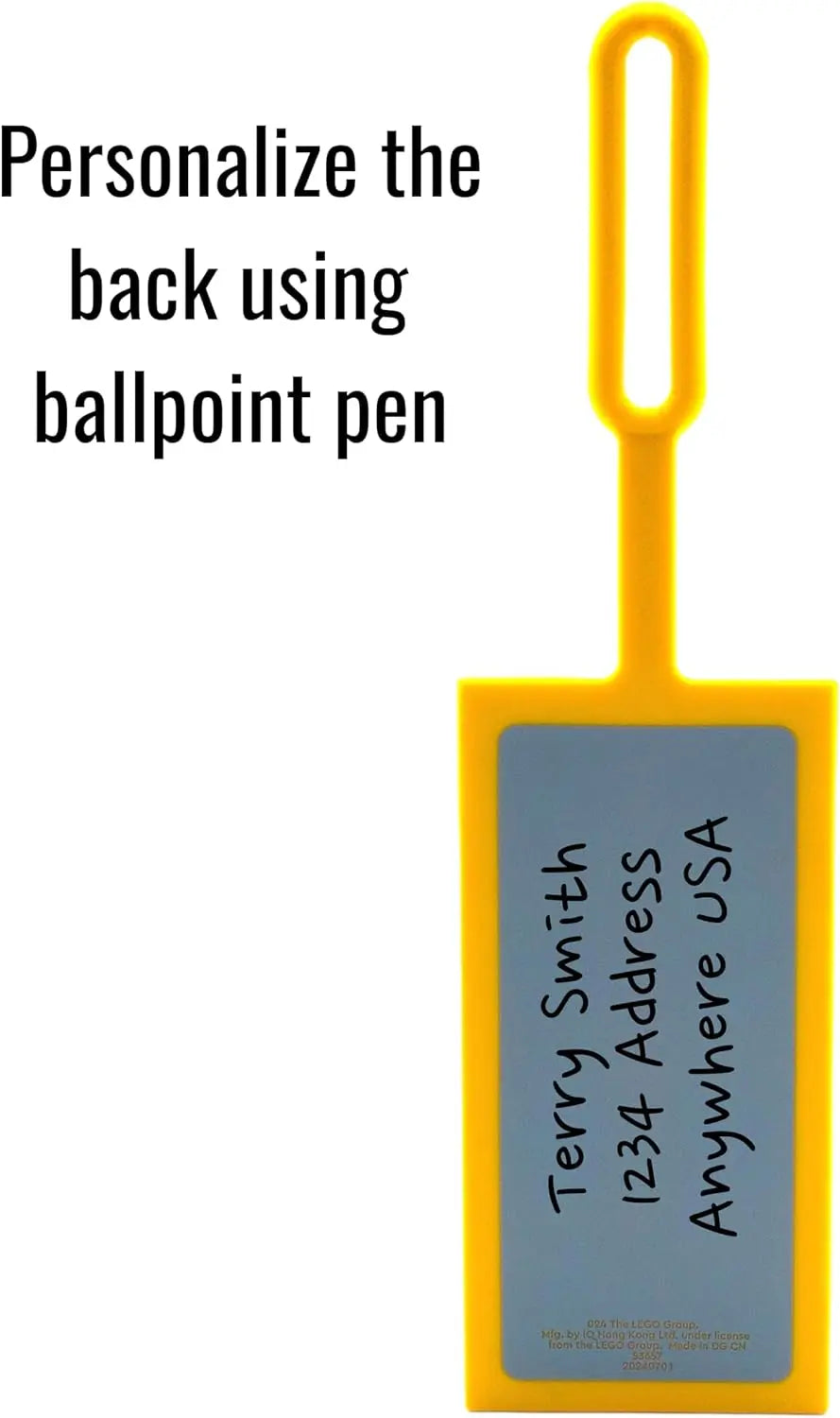LEGO® Bag Tag 2x4 - Yellow (53657)