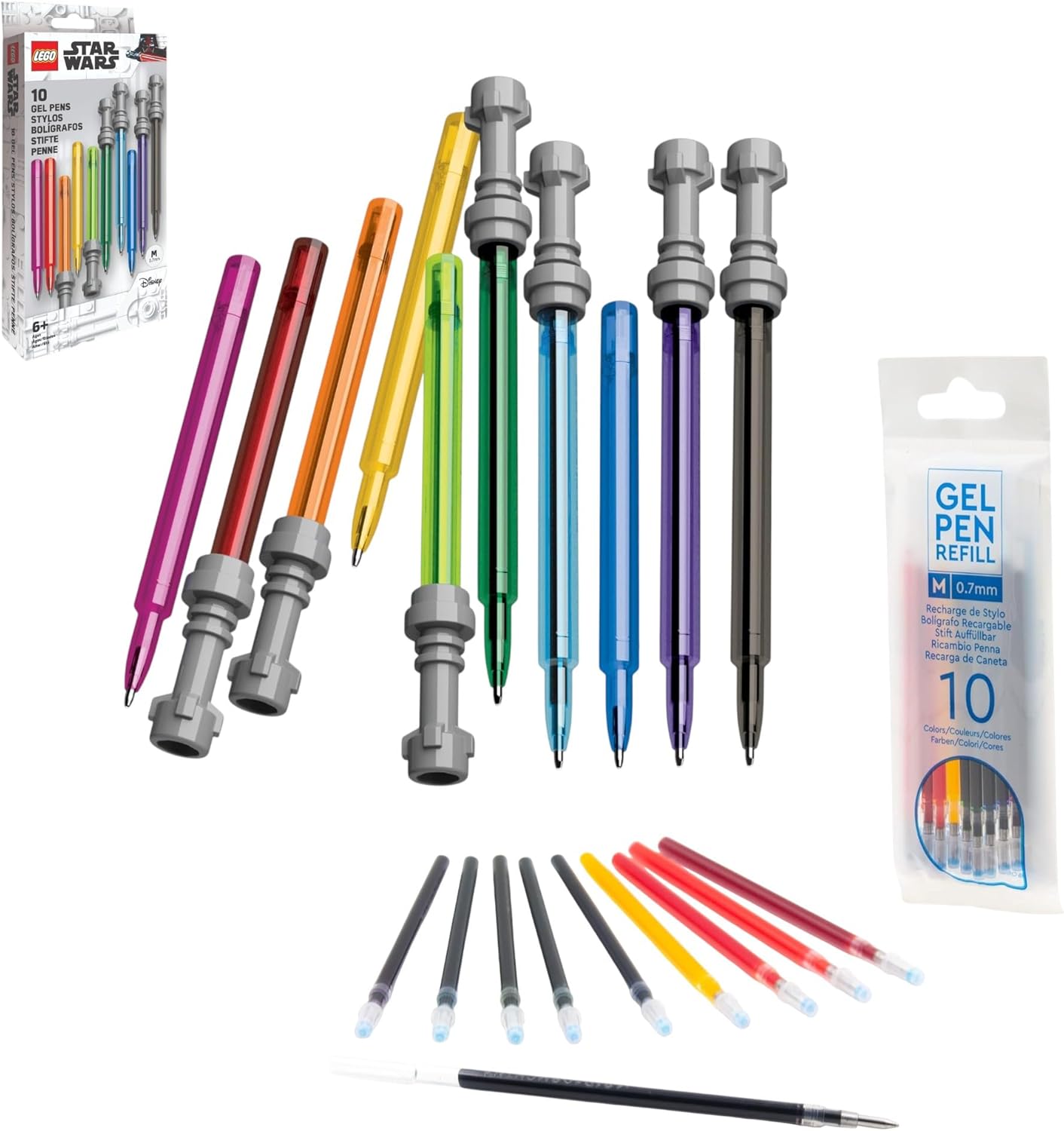 LEGO® Star Wars™ Lightsaber™ Gel Pen Set with 10 Pack Refills 