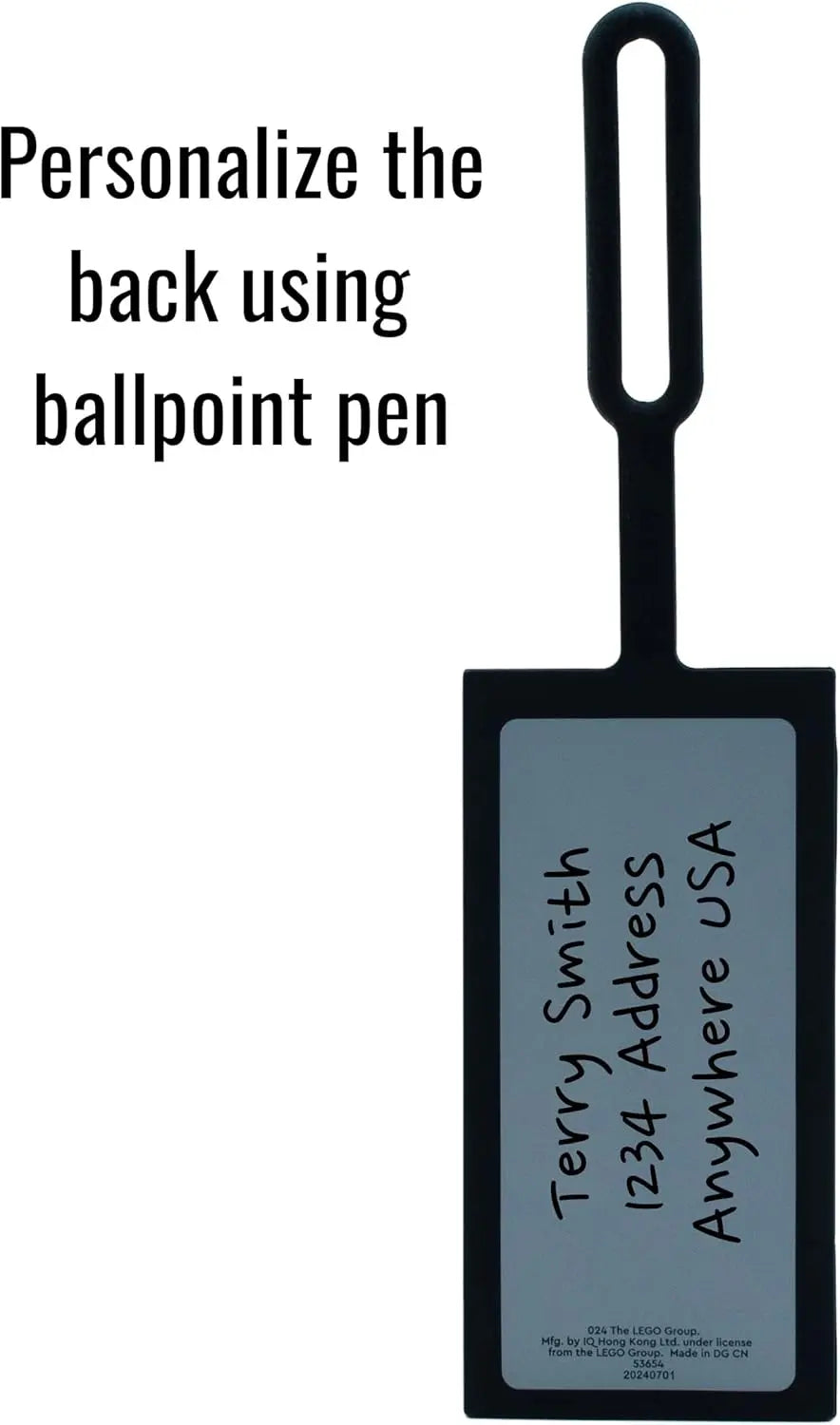 LEGO® Bag Tag 2x4 - Black (53654)
