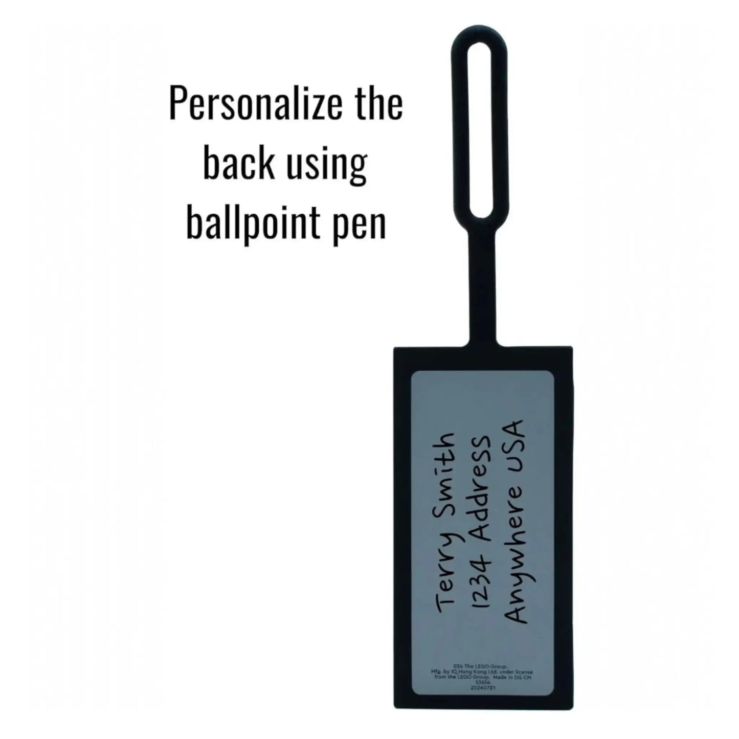 LEGO® Bag Tag 2x4 - Black (53654) IQ Hong Kong, Ltd.
