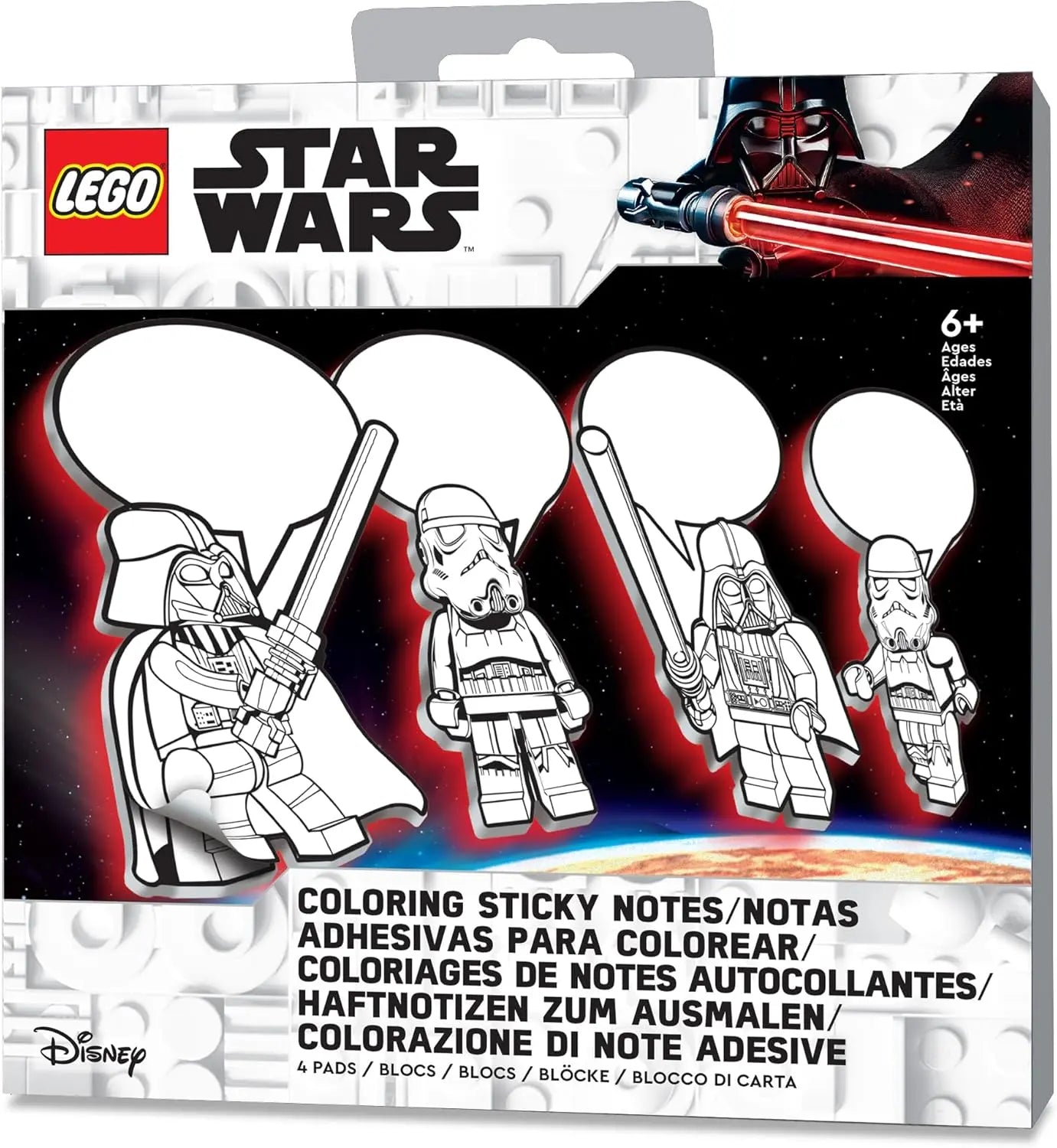 LEGO Star Wars Coloring Sticky Notes - Darth Vader (53481) IQ Hong Kong, Ltd.