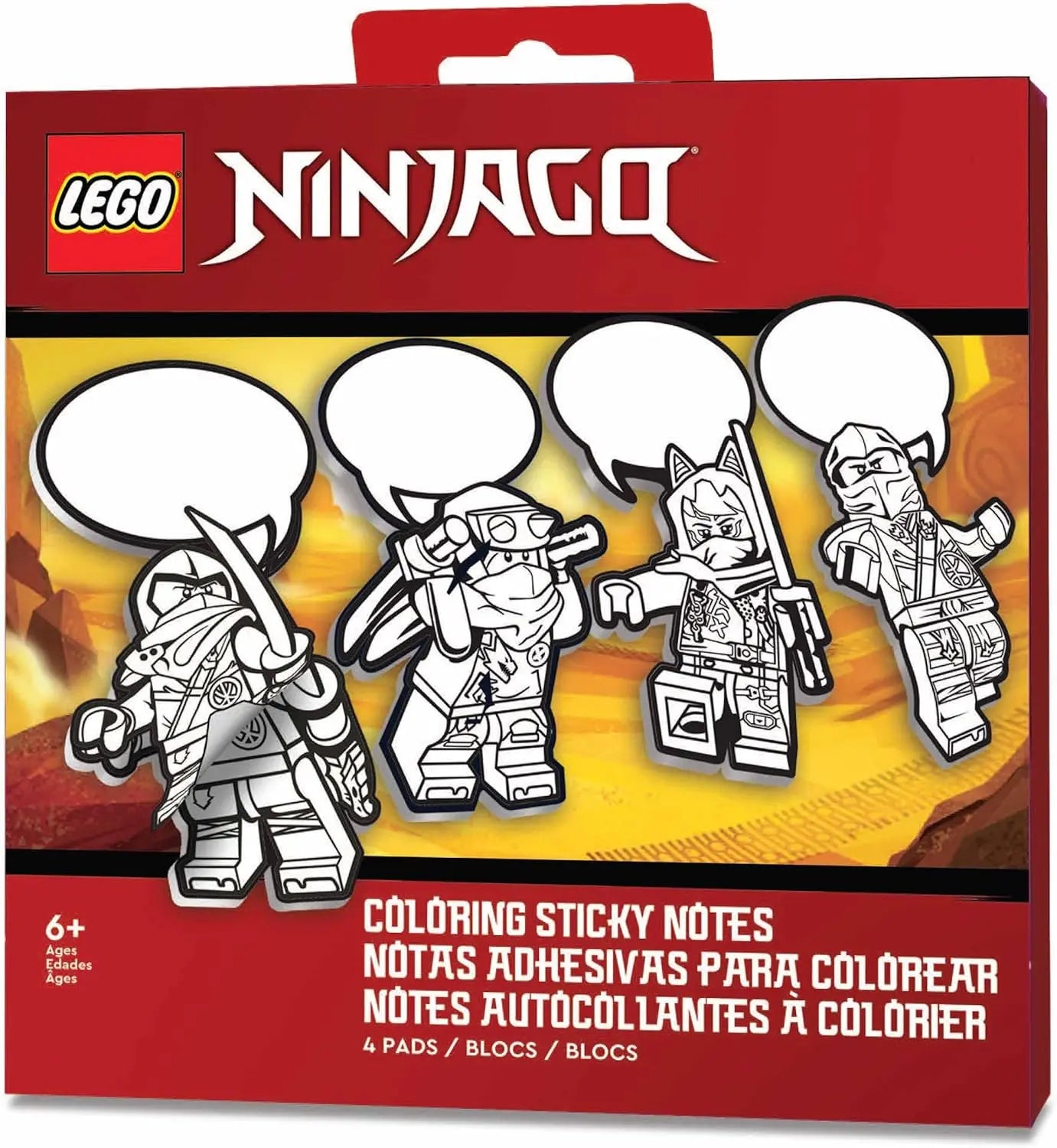 LEGO NINJAGO Coloring Sticky Notes - Dragons Rising (53457) IQ Hong Kong, Ltd.