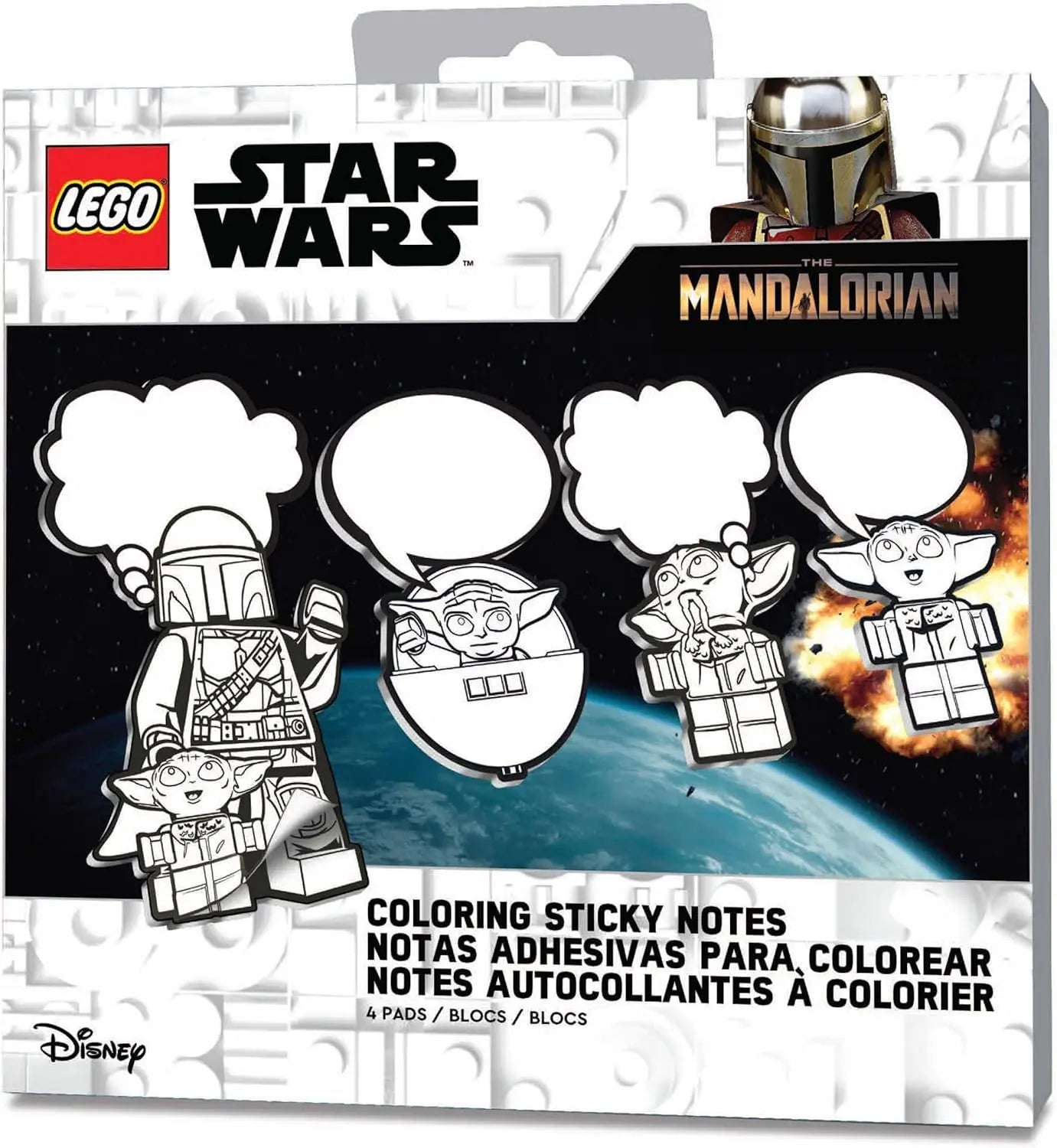LEGO Star Wars The Mandalorian Coloring Sticky Notes - Grogu (53480) IQ Hong Kong, Ltd.