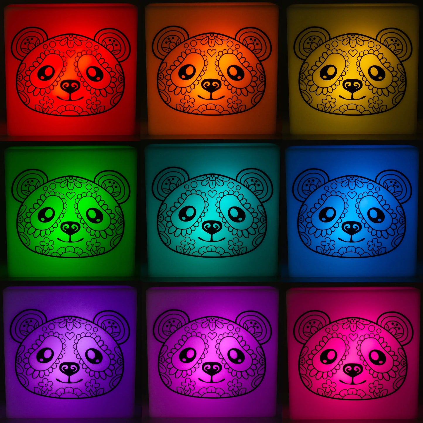 Zoolight DIY Create Your Own Coloring Night Light Craft Kit - Panda (ZNPA) IQ Hong Kong, Ltd.