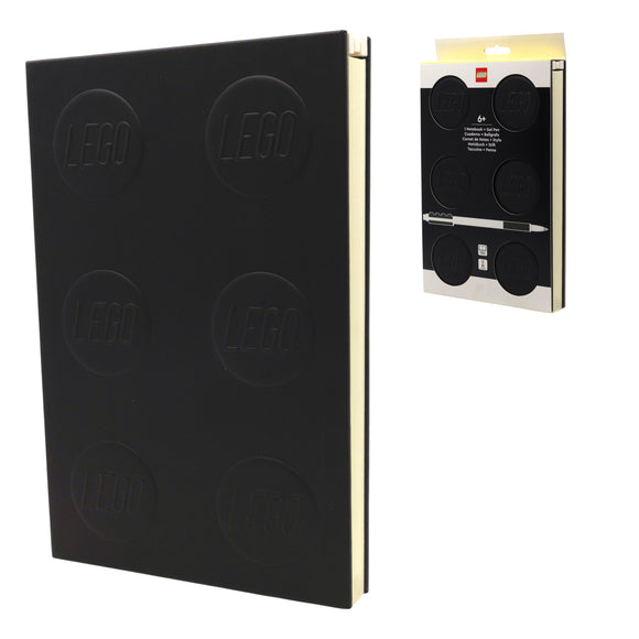 LEGO Locking Notebook with Gel Pen 2x3 Black (53698)