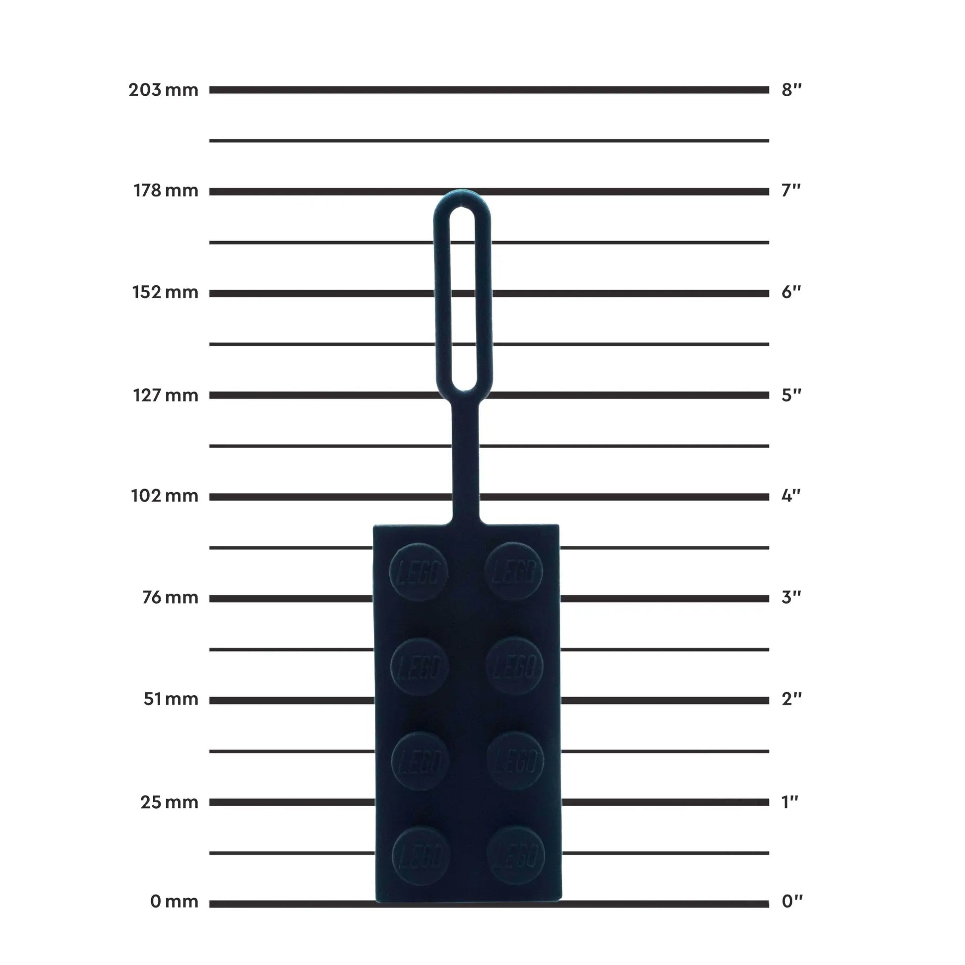 LEGO Bag Tag 2x4 - Black (53654) IQ Hong Kong, Ltd.