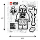 LEGO® Star Wars™ THE MANDALORIAN™ Sticker - Boba Fett™ Black & White (53802) 